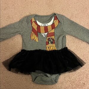 Gray Harry Potter Onesie with Tulle Skirt